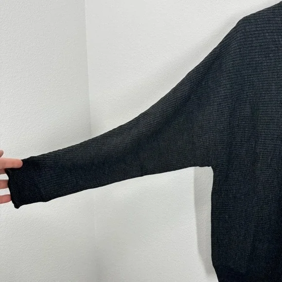 Philosophy Republic Clothing Charcoal Heather Gray Knit Sweater Women's Pullover - Picture 2 of 10